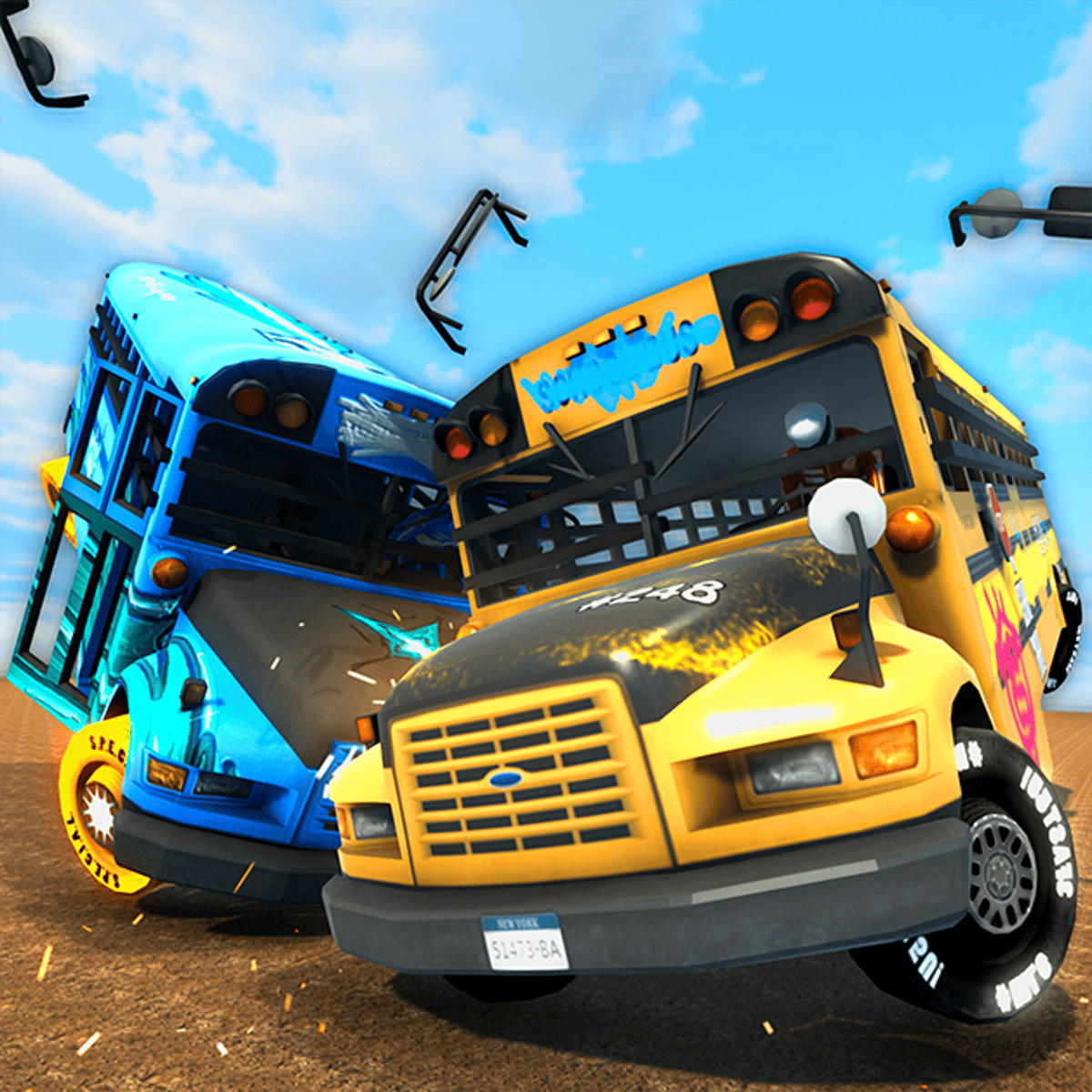 School Bus Demolition Derby banner